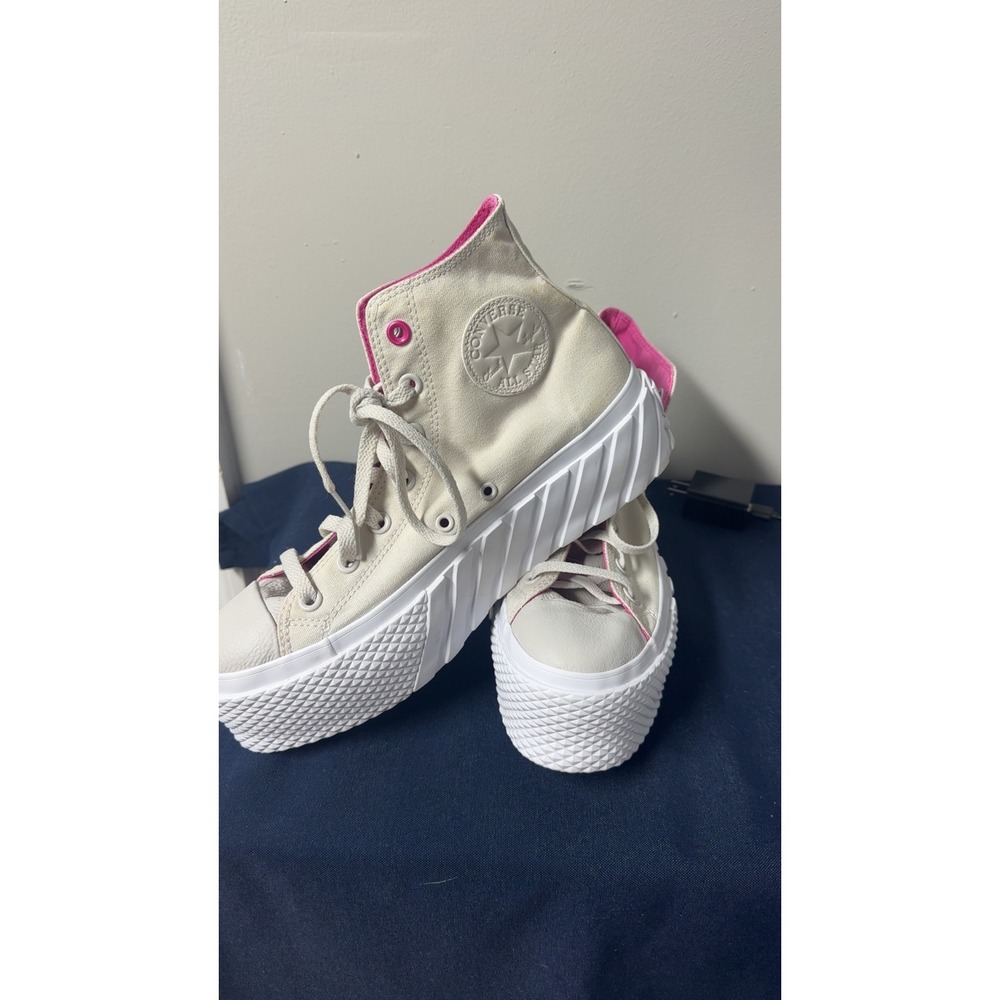 Converse Chuck Taylor All Star GR82 Cream/Pink Platform High Top | Size 9 - Picture 2 of 4